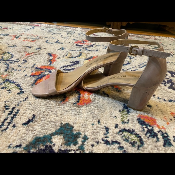 Stuart Weitzman Hush Aniline Block Heel size 6.5 - Picture 2 of 8